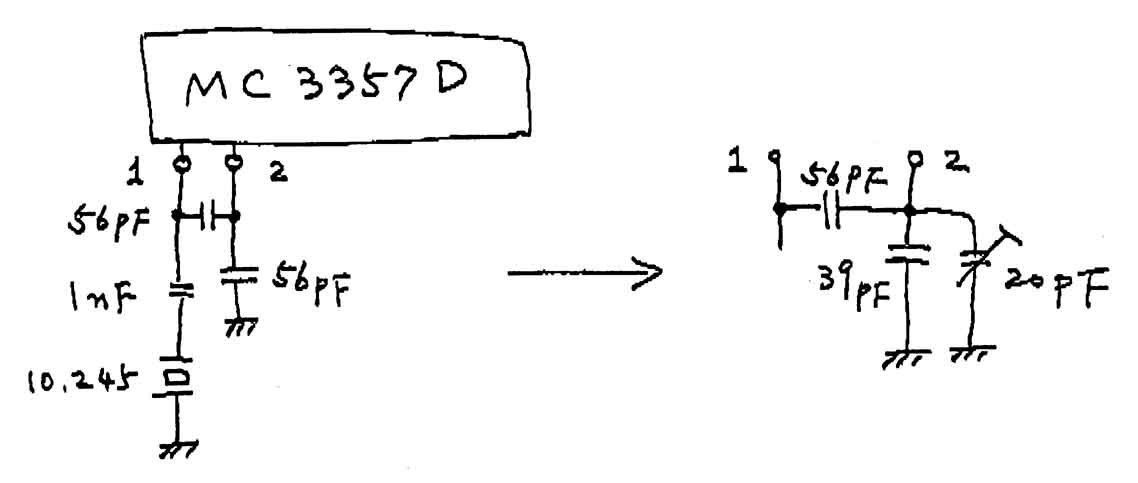 39pF capacitor and 20pF trimmer